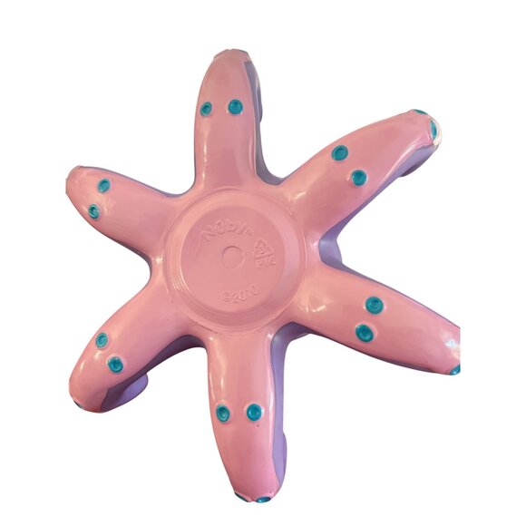 Nuby Purple Pink Octopus Bath Toy Green Spots Rubber Tub Toy Floating - Picture 4 of 4